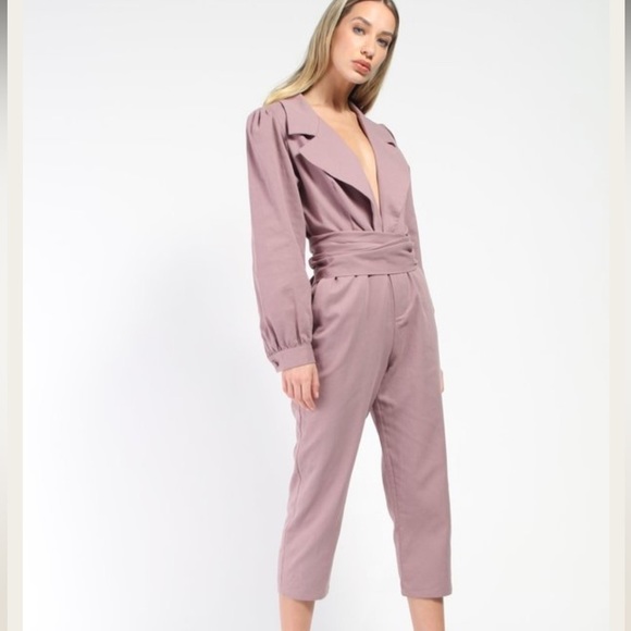 Samantha Pleet Pants - Samantha Pleet Divination Jumpsuit in Lavender Size 6